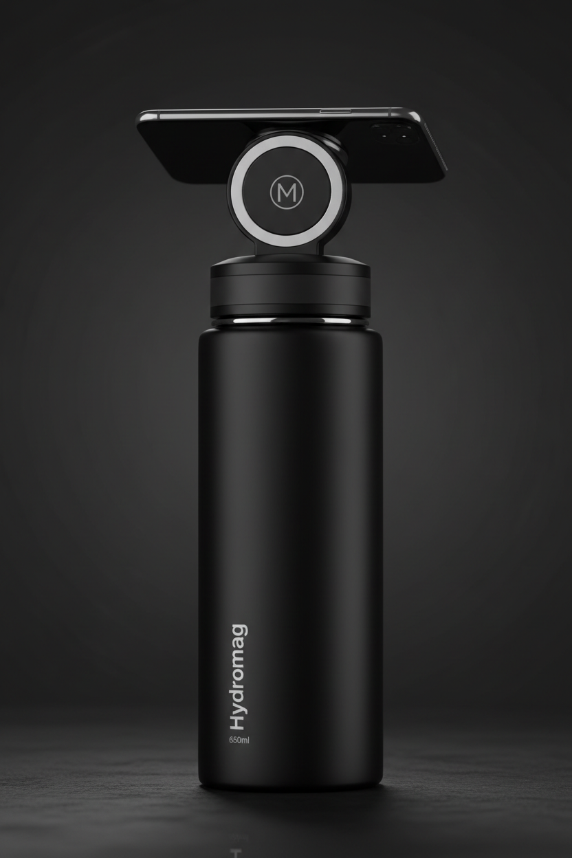 Hydromag Matte Black Bottle