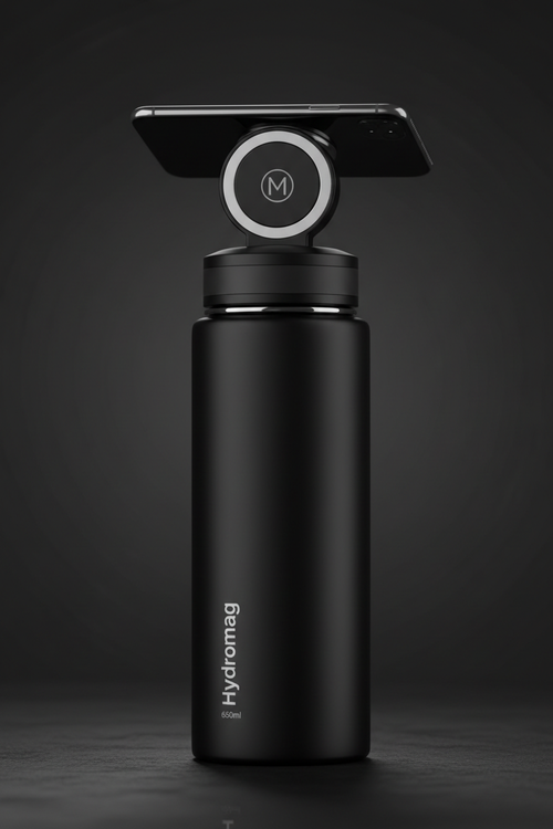 Hydromag Matte Black Bottle